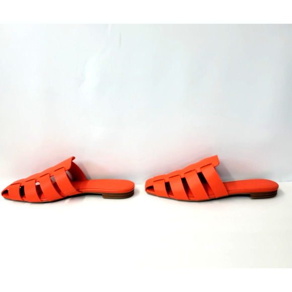 Katy Perry The Confidant Fisherman Shoes Womens Size 8.5M Orange Mule Sandals - Picture 9 of 16